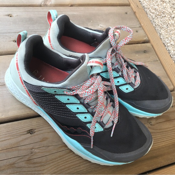 Women's 8.5 Saucony Mad River Trail Running Shoes Hiking Trail Outdoor Runners - Picture 6 of 13